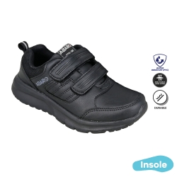 Black School Shoes ABARO 2805 Mesh + Ultra Light EVA Primary/Secondary Unisex